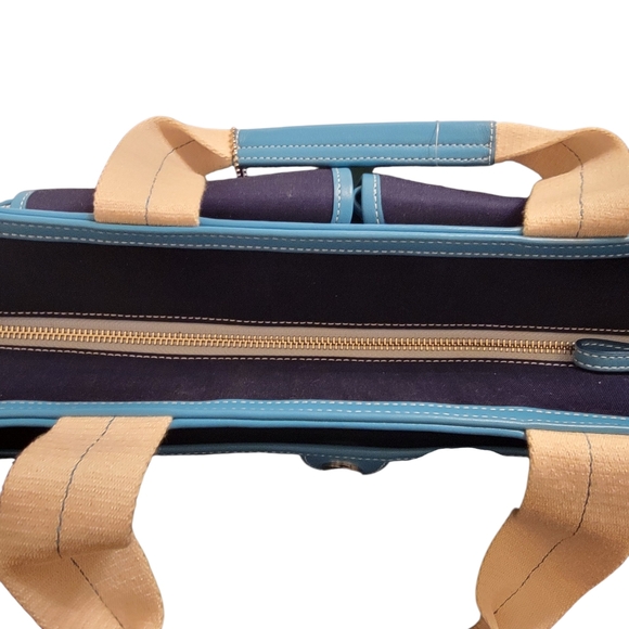 👜💙 Coach Navy & Light Blue Tote Bag - Picture 11 of 11